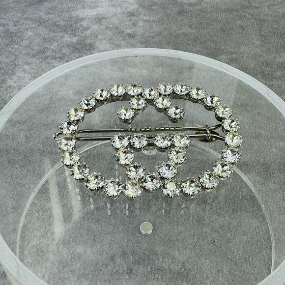 Gucci GG Interlocking Crystal Large Hair Pin Clip - Picture 5 of 10